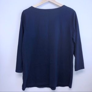 Kim Rogers Tops - Kim Rogers Medium Navy Blue embroidered Top Kim Rogers Tops - Kim Rogers Medium Navy Blue embroidered Top